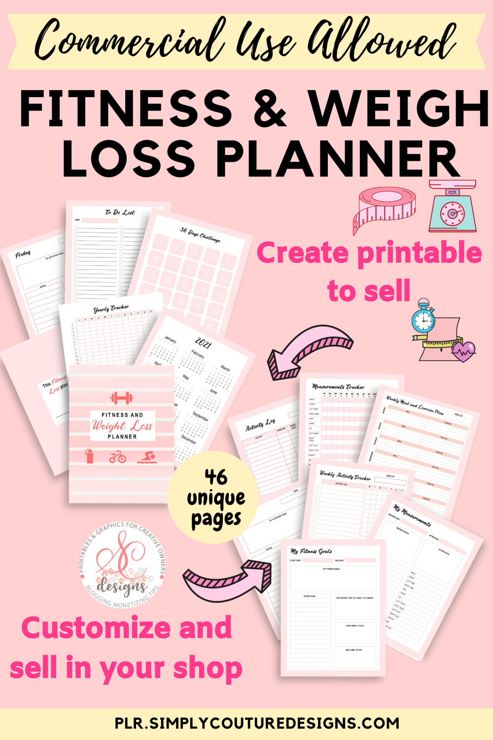 Fitness and Weigh Loss Planner